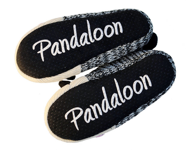 Knitted Panda Ballet Slippers with Furry Lining - Pandaloon 