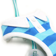 Polo Shirt Dog Harness Blue - Pandaloon 