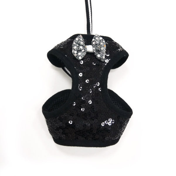 Sequin Bowtie Harness Black - Pandaloon 