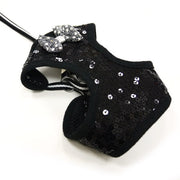 Sequin Bowtie Harness Black - Pandaloon 