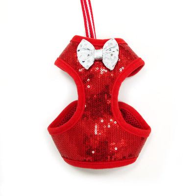Sequin Bowtie Harness Red - Pandaloon 