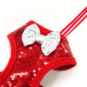 Sequin Bowtie Harness Red - Pandaloon 