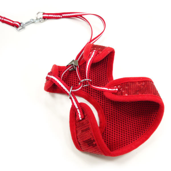 Sequin Bowtie Harness Red - Pandaloon 